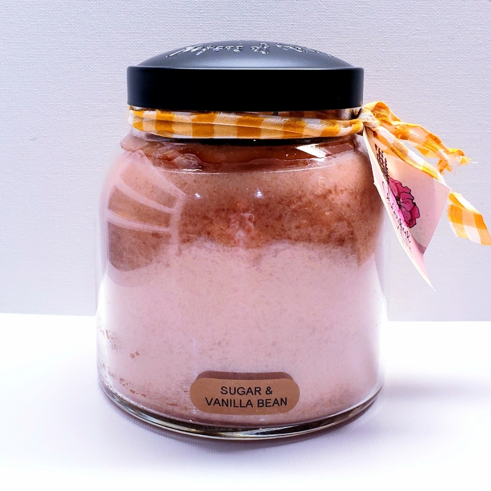 SUGAR & VANILLA BEAN -A Cheerful Giver- Papa Jar Scented Candle, 34 oz
